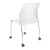 Стул Rewind с колесами (пластик белый)